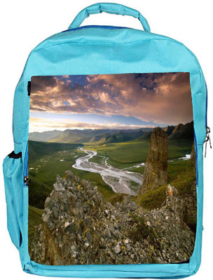

Snoogg Eco Friendly Canvas Abstarct Nature Designer Backpack Rucksack School Travel Unisex Casual Canvas Bag Bookbag Satchel 5 L Backpack(Blue)