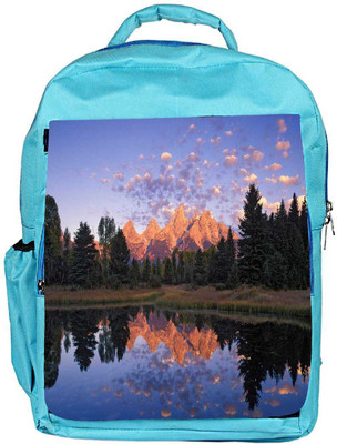 

Snoogg Eco Friendly Canvas Abstract Nature Designer Backpack Rucksack School Travel Unisex Casual Canvas Bag Bookbag Satchel 5 L Backpack(Blue)