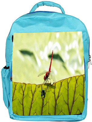 

Snoogg Eco Friendly Canvas Bloody Red Dragonfly Designer Backpack Rucksack School Travel Unisex Casual Canvas Bag Bookbag Satchel 5 L Backpack(Blue)