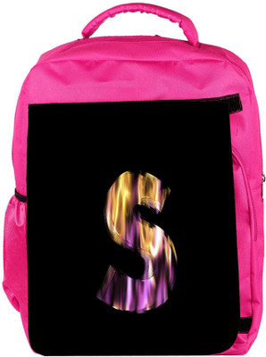 

Snoogg Eco Friendly Canvas Flaming 3D Letter Backpack Rucksack School Travel Unisex Casual Canvas Bag Bookbag Satchel 5 L Backpack(Pink)
