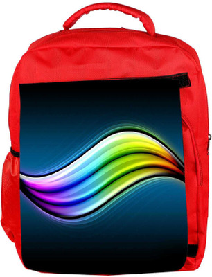 

Snoogg Eco Friendly Canvas Multicolor Leavy Design Designer Backpack Rucksack School Travel Unisex Casual Canvas Bag Bookbag Satchel 5 L Backpack(Red)