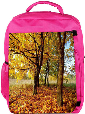 

Snoogg Eco Friendly Canvas Leavy Ground Designer Backpack Rucksack School Travel Unisex Casual Canvas Bag Bookbag Satchel 5 L Backpack(Pink)