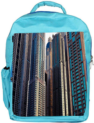

Snoogg Eco Friendly Canvas City Highlights Designer Backpack Rucksack School Travel Unisex Casual Canvas Bag Bookbag Satchel 5 L Backpack(Blue)