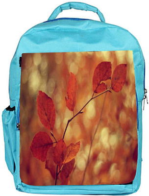 

Snoogg Eco Friendly Canvas Orange Leaf In Branch Designer Backpack Rucksack School Travel Unisex Casual Canvas Bag Bookbag Satchel 5 L Backpack(Blue)