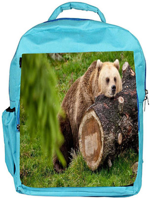 

Snoogg Eco Friendly Canvas Bear And The Wood Designer Backpack Rucksack School Travel Unisex Casual Canvas Bag Bookbag Satchel 5 L Backpack(Blue)