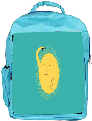 

Snoogg Eco Friendly Canvas Cute Sun Designer Backpack Rucksack School Travel Unisex Casual Canvas Bag Bookbag Satchel 5 L Backpack(Blue)