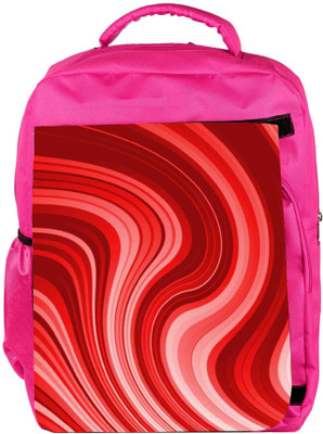 

Snoogg Eco Friendly Canvas Flow Design 2369 Backpack Rucksack School Travel Unisex Casual Canvas Bag Bookbag Satchel 5 L Backpack(Pink)