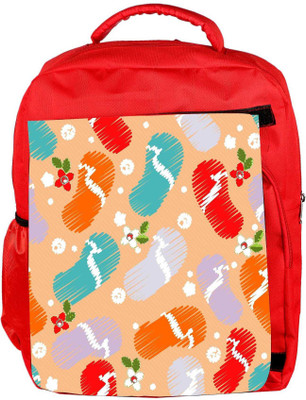 

Snoogg Eco Friendly Canvas Abstract Summer Background Backpack Rucksack School Travel Unisex Casual Canvas Bag Bookbag Satchel 5 L Backpack(Red)