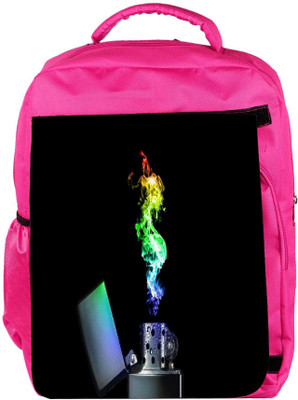 

Snoogg Eco Friendly Canvas Best Cool Matches Designer Backpack Rucksack School Travel Unisex Casual Canvas Bag Bookbag Satchel 5 L Backpack(Pink)