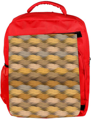 

Snoogg Eco Friendly Canvas Endless Texture In Warm Colors Backpack Rucksack School Travel Unisex Casual Canvas Bag Bookbag Satchel 5 L Backpack(Red)