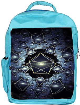 

Snoogg Eco Friendly Canvas Translucent Cuboids 2724 Backpack Rucksack School Travel Unisex Casual Canvas Bag Bookbag Satchel 5 L Backpack(Blue)