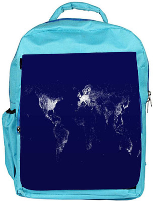 

Snoogg Eco Friendly Canvas Grey Light Map Designer Backpack Rucksack School Travel Unisex Casual Canvas Bag Bookbag Satchel 5 L Backpack(Blue)
