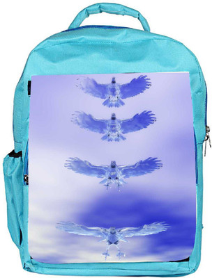 

Snoogg Eco Friendly Canvas Eagle Z Backpack Rucksack School Travel Unisex Casual Canvas Bag Bookbag Satchel 5 L Backpack(Blue)
