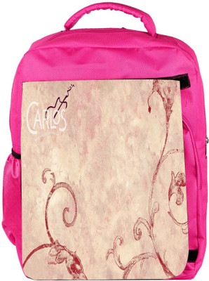 

Snoogg Eco Friendly Canvas Carlos Designer Backpack Rucksack School Travel Unisex Casual Canvas Bag Bookbag Satchel 5 L Backpack(Pink)