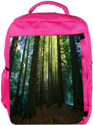 

Snoogg Eco Friendly Canvas Many Tress Designer Backpack Rucksack School Travel Unisex Casual Canvas Bag Bookbag Satchel 5 L Backpack(Pink)