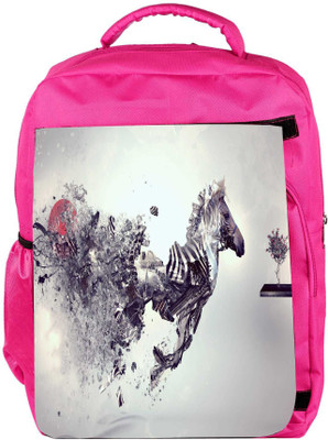 

Snoogg Eco Friendly Canvas Zebra Mechanism Designer Backpack Rucksack School Travel Unisex Casual Canvas Bag Bookbag Satchel 5 L Backpack(Pink)