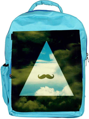 

Snoogg Eco Friendly Canvas Hipster Sky Mustache Backpack Rucksack School Travel Unisex Casual Canvas Bag Bookbag Satchel 5 L Backpack(Blue)