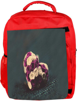 

Snoogg Eco Friendly Canvas Flower Hearts Backpack Rucksack School Travel Unisex Casual Canvas Bag Bookbag Satchel 5 L Backpack(Red)