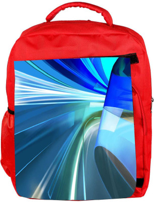 

Snoogg Eco Friendly Canvas Blue Ways Trips Designer Backpack Rucksack School Travel Unisex Casual Canvas Bag Bookbag Satchel 5 L Backpack(Red)