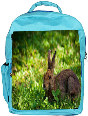 

Snoogg Eco Friendly Canvas Rabbit Sitting Designer Backpack Rucksack School Travel Unisex Casual Canvas Bag Bookbag Satchel 5 L Backpack(Blue)