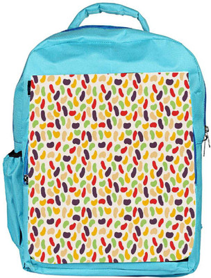 

Snoogg Eco Friendly Canvas Gloss Candy Pattern Backpack Rucksack School Travel Unisex Casual Canvas Bag Bookbag Satchel 5 L Backpack(Blue)
