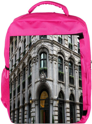 

Snoogg Eco Friendly Canvas Hotel Gault Designer Backpack Rucksack School Travel Unisex Casual Canvas Bag Bookbag Satchel 5 L Backpack(Pink)