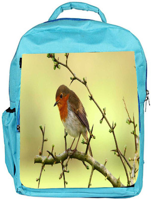 

Snoogg Eco Friendly Canvas Small Sparrow Designer Backpack Rucksack School Travel Unisex Casual Canvas Bag Bookbag Satchel 5 L Backpack(Blue)