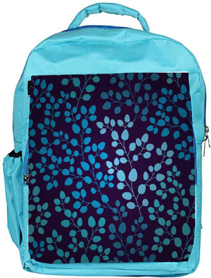 

Snoogg Eco Friendly Canvas Seamless Pattern With Leaf Backpack Rucksack School Travel Unisex Casual Canvas Bag Bookbag Satchel 5 L Backpack(Blue)