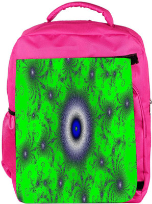

Snoogg Eco Friendly Canvas Green Orb Designer Backpack Rucksack School Travel Unisex Casual Canvas Bag Bookbag Satchel 5 L Backpack(Pink)