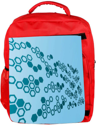 

Snoogg Eco Friendly Canvas Hex Amazing Designer Backpack Rucksack School Travel Unisex Casual Canvas Bag Bookbag Satchel 5 L Backpack(Red)