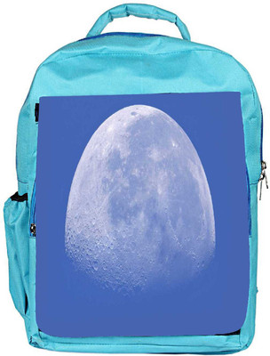 

Snoogg Eco Friendly Canvas White Moon Designer Backpack Rucksack School Travel Unisex Casual Canvas Bag Bookbag Satchel 5 L Backpack(Blue)