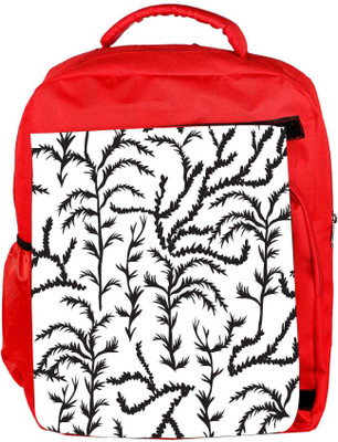 

Snoogg Eco Friendly Canvas Black Trees Designer Backpack Rucksack School Travel Unisex Casual Canvas Bag Bookbag Satchel 5 L Backpack(Red)