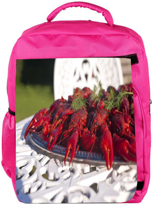 

Snoogg Eco Friendly Canvas Crayfishes Backpack Rucksack School Travel Unisex Casual Canvas Bag Bookbag Satchel 5 L Backpack(Pink)