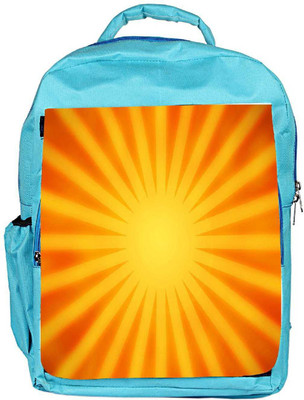 

Snoogg Eco Friendly Canvas Orange Rays Background Backpack Rucksack School Travel Unisex Casual Canvas Bag Bookbag Satchel 5 L Backpack(Blue)