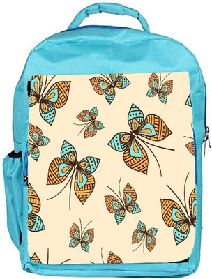 

Snoogg Eco Friendly Canvas Colorful Butterfly Designer Backpack Rucksack School Travel Unisex Casual Canvas Bag Bookbag Satchel 5 L Backpack(Blue)