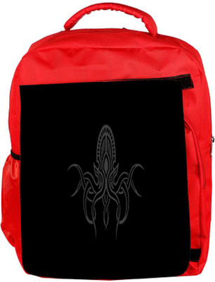 

Snoogg Eco Friendly Canvas Cthulhu Wallpaper Designer Backpack Rucksack School Travel Unisex Casual Canvas Bag Bookbag Satchel 5 L Backpack(Red)