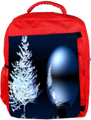 

Snoogg Eco Friendly Canvas Merry Christmas Designer Backpack Rucksack School Travel Unisex Casual Canvas Bag Bookbag Satchel 5 L Backpack(Red)