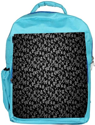 

Snoogg Eco Friendly Canvas White Roses In Black Designer Backpack Rucksack School Travel Unisex Casual Canvas Bag Bookbag Satchel 5 L Backpack(Blue)