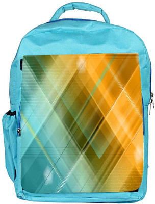 

Snoogg Eco Friendly Canvas Checkered Designer Backpack Rucksack School Travel Unisex Casual Canvas Bag Bookbag Satchel 5 L Backpack(Blue)