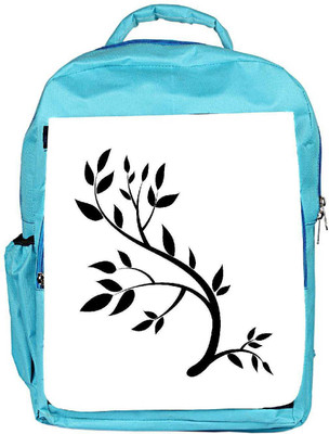 

Snoogg Eco Friendly Canvas Design Element Graphic Drawing Of A Brunch With Leaves Backpack Rucksack School Travel Unisex Casual Canvas Bag Bookbag Satchel 5 L Backpack(Blue)