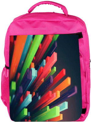 

Snoogg Eco Friendly Canvas Colourful York Backpack Rucksack School Travel Unisex Casual Canvas Bag Bookbag Satchel 5 L Backpack(Pink)