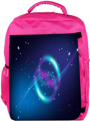 

Snoogg Eco Friendly Canvas Sparkling Circles Designer Backpack Rucksack School Travel Unisex Casual Canvas Bag Bookbag Satchel 5 L Backpack(Pink)
