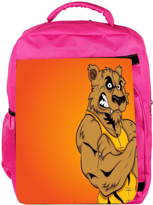 

Snoogg Eco Friendly Canvas Angry Werewolf Cartoon Character Backpack Rucksack School Travel Unisex Casual Canvas Bag Bookbag Satchel 5 L Backpack(Pink)
