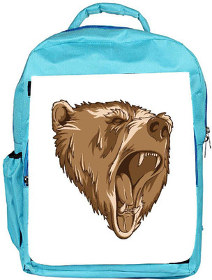 

Snoogg Eco Friendly Canvas Vector Grizzly Bear Backpack Rucksack School Travel Unisex Casual Canvas Bag Bookbag Satchel 5 L Backpack(Blue)