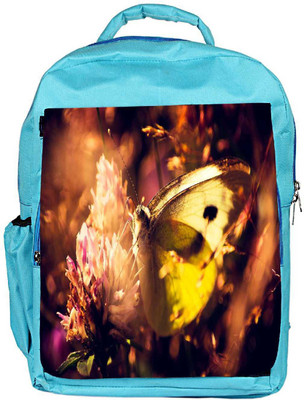 

Snoogg Eco Friendly Canvas Light Yellow Butterfly Designer Backpack Rucksack School Travel Unisex Casual Canvas Bag Bookbag Satchel 5 L Backpack(Blue)