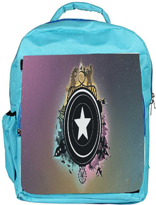 

Snoogg Eco Friendly Canvas Castles Dragons Designer Backpack Rucksack School Travel Unisex Casual Canvas Bag Bookbag Satchel 5 L Backpack(Blue)