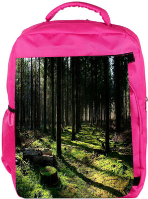 

Snoogg Eco Friendly Canvas Cutting Down The Trees Designer Backpack Rucksack School Travel Unisex Casual Canvas Bag Bookbag Satchel 5 L Backpack(Pink)