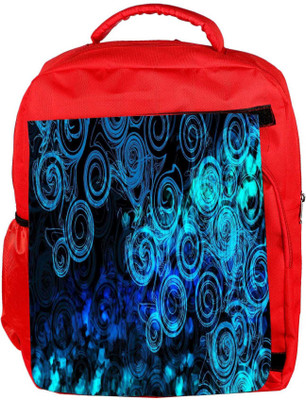 

Snoogg Eco Friendly Canvas Abstract Blue Patterned Designer Backpack Rucksack School Travel Unisex Casual Canvas Bag Bookbag Satchel 5 L Backpack(Red)