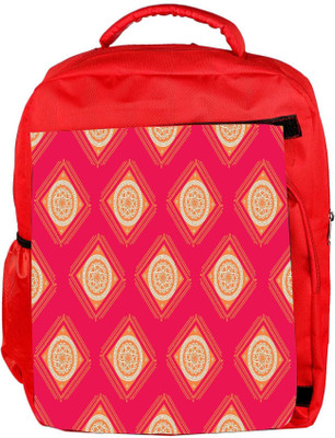 

Snoogg Eco Friendly Canvas Abstract Yellow Pink Pattern Designer Backpack Rucksack School Travel Unisex Casual Canvas Bag Bookbag Satchel 5 L Backpack(Red)