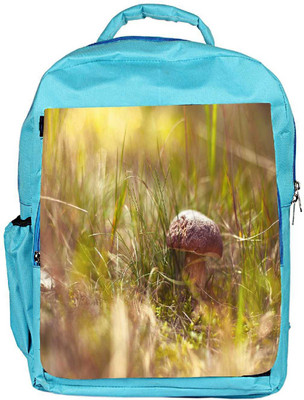 

Snoogg Eco Friendly Canvas Small Mushroom Designer Backpack Rucksack School Travel Unisex Casual Canvas Bag Bookbag Satchel 5 L Backpack(Blue)